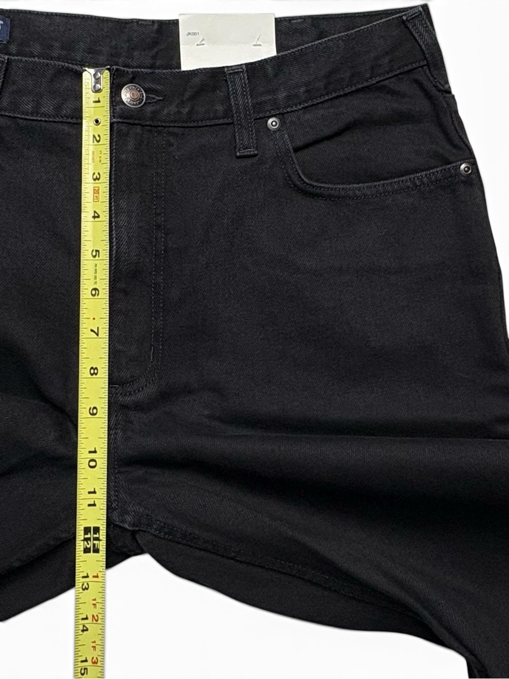 NWT VTG 90s Lands End Relaxed Fit Black Jeans 34x34 Deadstock - Picture 6 of 12